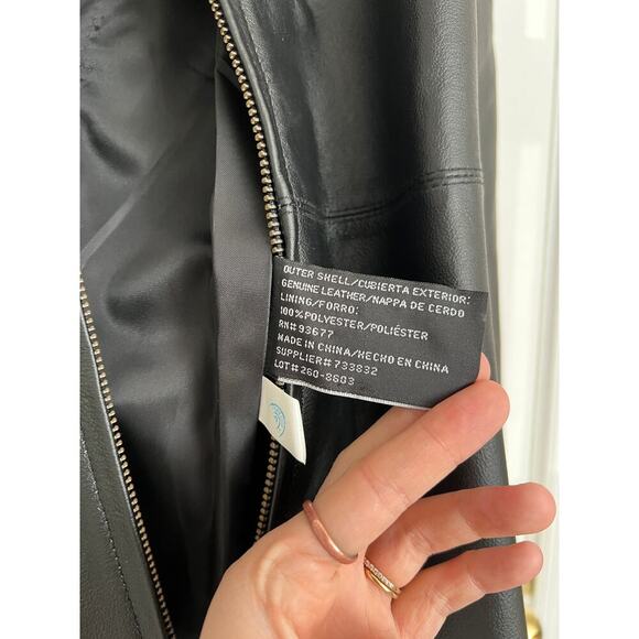 NWT Vintage Worthington Deadstock 100% Genuine Leather Jacket MSRP $200 - Picture 6 of 7